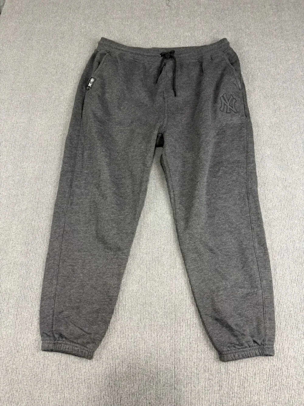 New York Yankees Hurley Mens Gray Jogger Sweatpants Size XL